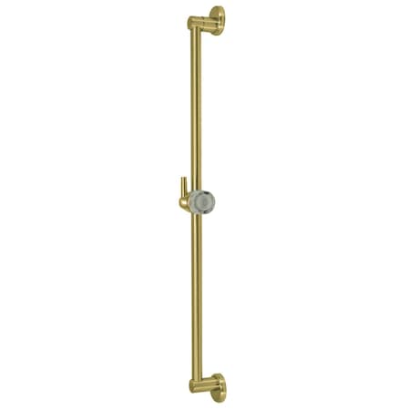 Kingston Brass K180A7 24-Inch Shower Slide Bar with Pin Mount Hook, Brushed Brass K180A7
